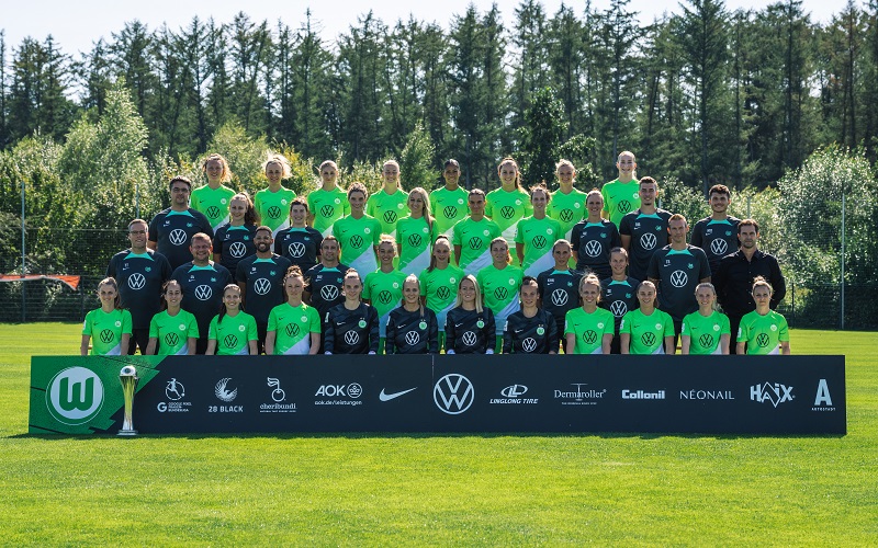 Bild der VFL Wolfsburg Frauenfussball Mannschafft