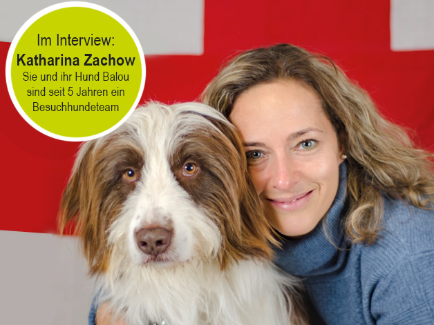Katharina Zachow mit ihrem Hund Balou